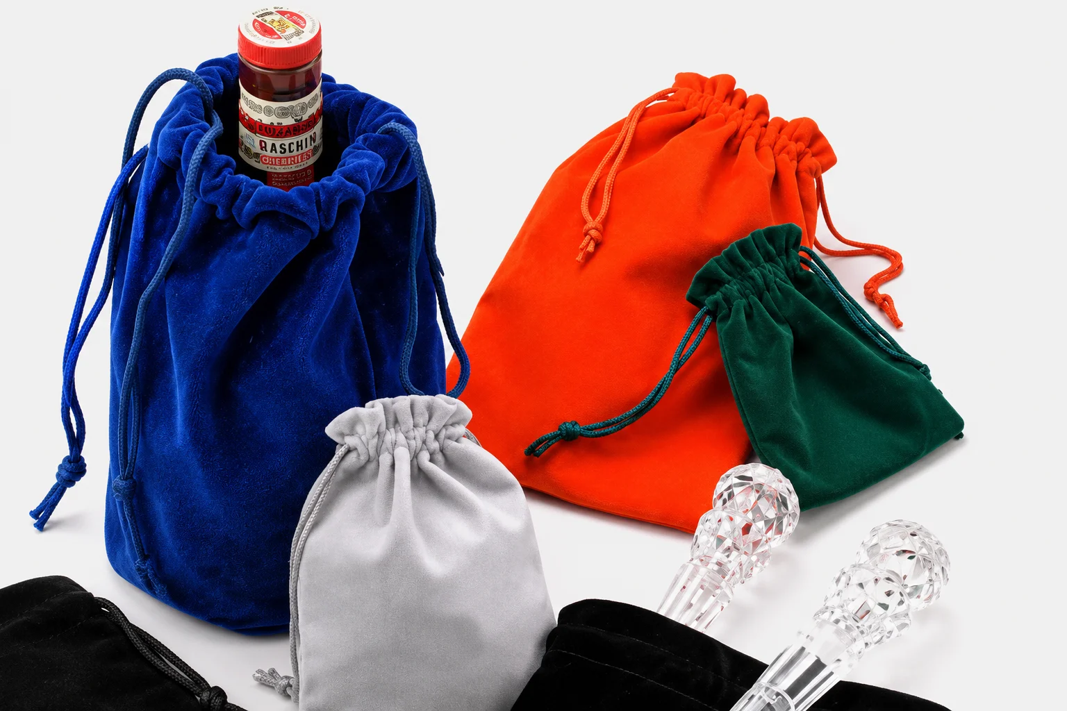 Velvet Drawstring Jewelry and Gift Pouches